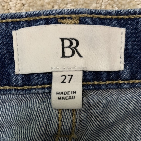 Banana Republic High-Rise Rigid Bow Jeans women's 27 Barrel Jeans Medium Wash - Picture 3 of 15